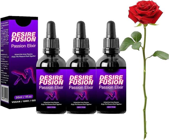 Vonkayi 3er-Packung Desire Fusion Passion Elixir Happy Hormone Tropfen für Frauen, verbessern die Sensibilität und das Vergnügen, erhöhen das Energ... on Productcaster.