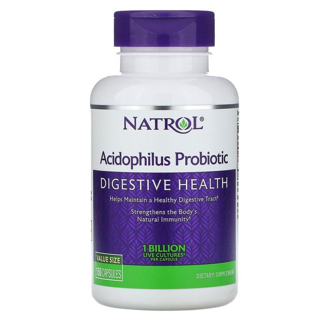 Natrol, Acidophilus Probiotic, 1 milliarder, 150 kapsler on Productcaster.