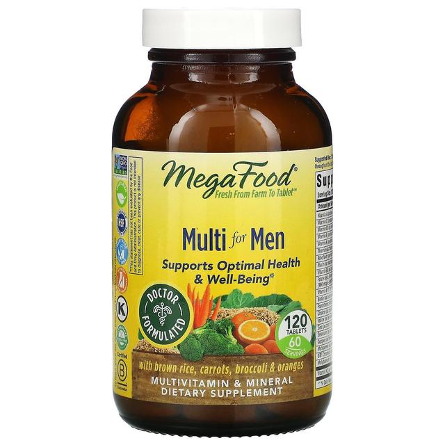 MegaFood, Multi para Homens, 120 Comprimidos on Productcaster.