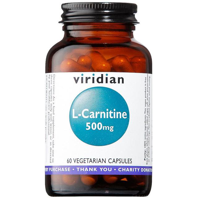 Viridian l-karnitiini 500mg 60's on Productcaster.