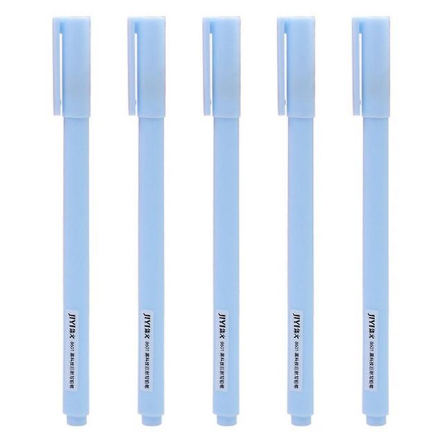 5pcs No Need Sharpening Pencil Portable Student Writing Pens For Writing Painting Blue 5PCs on Productcaster.