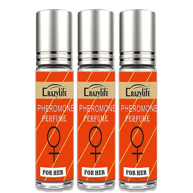 3pcs Crazylife Sexy Perfume Pheromone Heterosexual Dating 10ml on Productcaster.