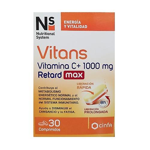 Nutritional System Vitans vitamin C+ 1000 retard max 30 tablets on Productcaster.