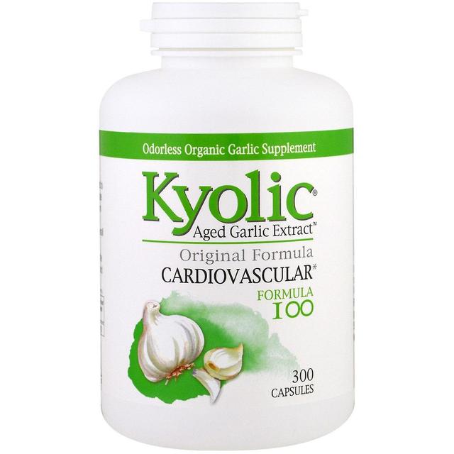 Kyolic, Aged Garlic Extract, Cardiovascular, Formula 100, 300 Capsules on Productcaster.