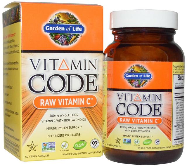 Garden of Life Vitamínový kód Surový vitamín C 500Mg 60 vegetariánskych kapsúl 658010113793 on Productcaster.