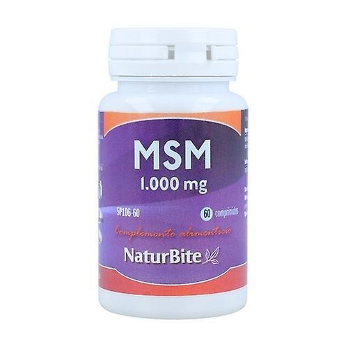 Naturbite MSM 60 tablets of 1000mg on Productcaster.