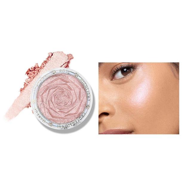 Lequeen Langmanni Rose Highlight Diamond Baking Powder Repair Translucent Complexion Monochrome High Disc Powder 2# B on Productcaster.