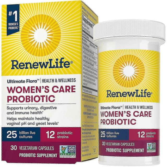 Renew life women's care health & wellness probiotic capsules, 25 billion cfu, 30 ea on Productcaster.