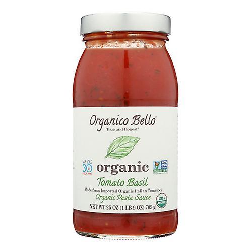 Sauce tomate basilic bio Organico Bello, caisse de 6 x 25 oz (paquet de 1) on Productcaster.