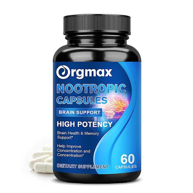 Tib Orgmax Brain & Memory Capsule Supplement For Improve Intelligence Booster Focus Memory Clarity Vitamin B6 & B12 Brain Active 60pcs on Productcaster.