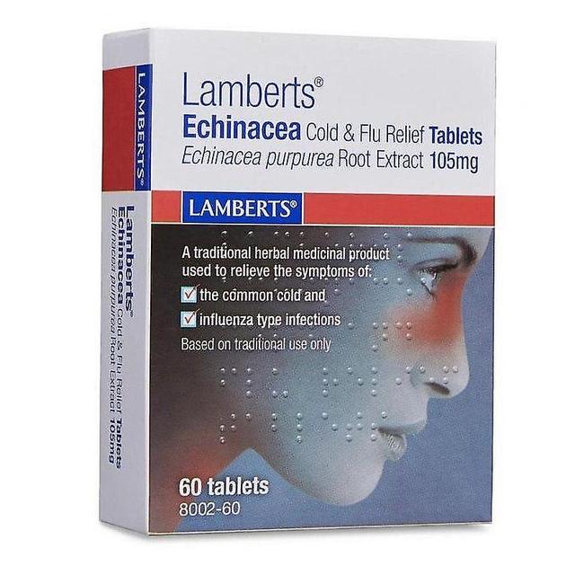 Lamberts Echinacea Cold & Flu Relief Tablets 60 (8002-60) on Productcaster.