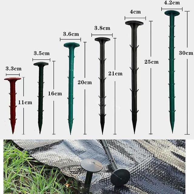 Ronaldo 10pcs/lot 16cm 11cm Garden Ground Nail Greenhouse Film Weed Prevention Ground Cloth Sunshade Fly Net on Productcaster.