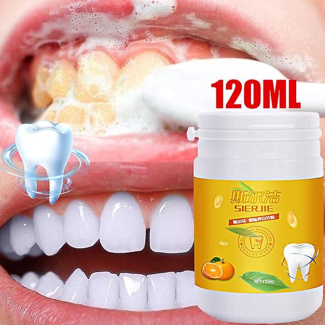 Qian Organic Active Organic Cleansing Powder Pasta Organic Tooth Powder Tartar Dental Plaque Daily Use Remove Coffee Knot 120ml on Productcaster.