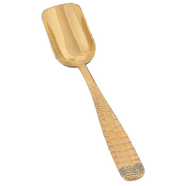 Brass Tea Spoon Kung Fu Tea Spade Metal Spoons For Scooping Coffee Powder Tea Salt Yeast Super Food Powders Cacao D on Productcaster.