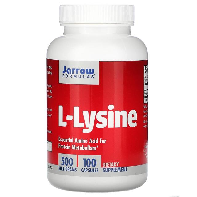 Jarrow Formulas, L-Lysine, 500 mg, 100 Capsules on Productcaster.