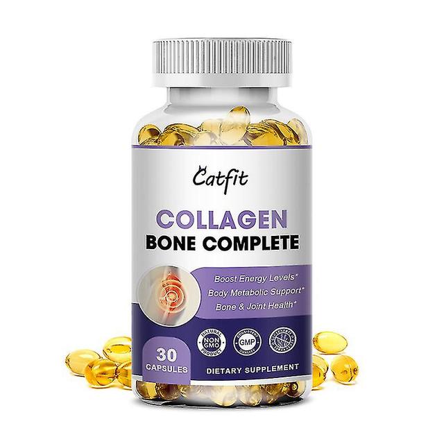 Guoguo Collagen Capsule With Vitamin Calcium Magnesium Collagen For Bones Hair Growth Skin Whiten Immune Health Diet Supplement 30 pcs on Productcaster.