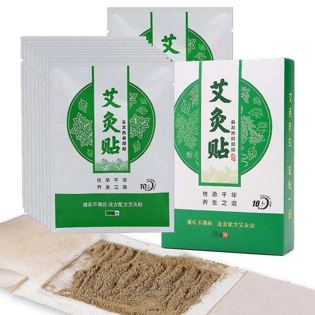 Moxibustion Patches Natural Herb Self-heating Wormwood Sticker Chinese Medicine B Five Pieces In A Box on Productcaster.