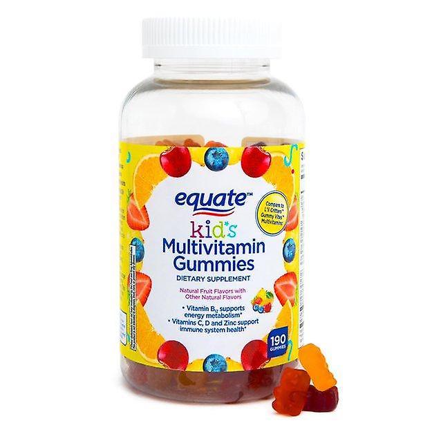 Equate Sidestille børns multivitamin gummies kosttilskud, 190 tælle on Productcaster.