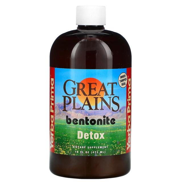 Yerba Prima, Grandi Pianure, Bentonite, Detox, 16 fl oz (473 ml) on Productcaster.