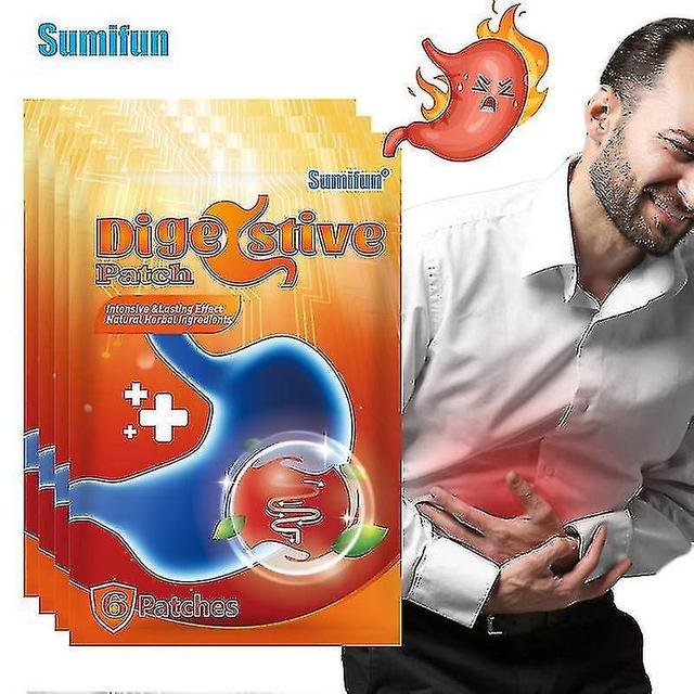 Lotion 6/12/24pc Digestive Patch cinese a base di erbe mal di stomaco Gastrite Navel Sticke 6 pezzi in 1 sacchetto on Productcaster.