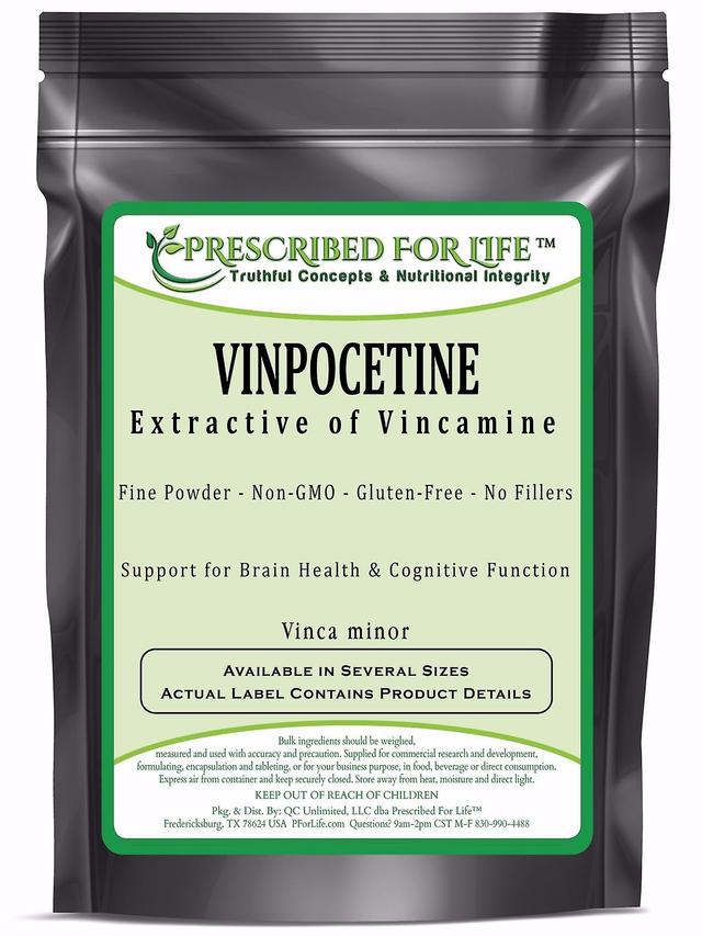 Prescribed For Life Vinpocetine-Extractive of Vincamiini-aivojen Terveys & kognitiivinen toiminta (Vinca Minor Seed) 12 oz (340 g) on Productcaster.