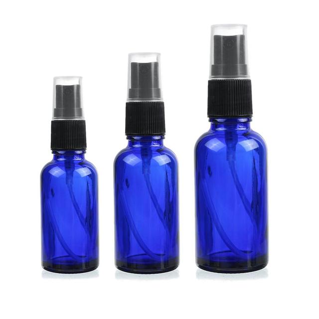 Ebox 30Ml/50ml/100ml blauwe glazen fles sproeier draagbare etherische oliën parfum container on Productcaster.