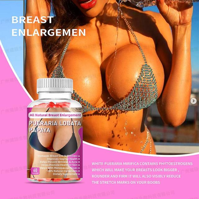 Vorallme 1 Bottle Breast Enhancement Gummies Increase Breast Size Dietary Sunlight Helps Prevent Wrinkles Acne Promoting Skin Health on Productcaster.