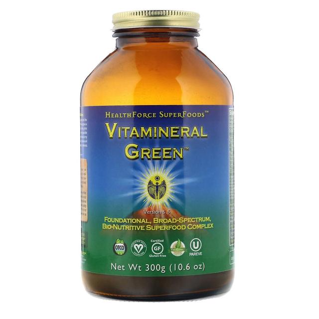 HealthForce Superfoods, Vitamineral Green, versio 5.5, 10.6 oz (300 g) on Productcaster.