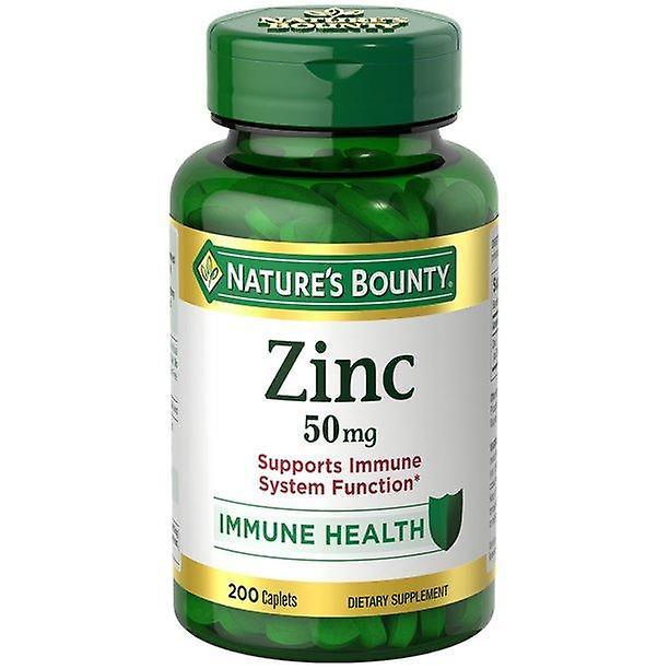 Natures Bounty Recompensa da natureza zinco 50 mgs, suporta caplets do sistema imunológico, 200 ct on Productcaster.