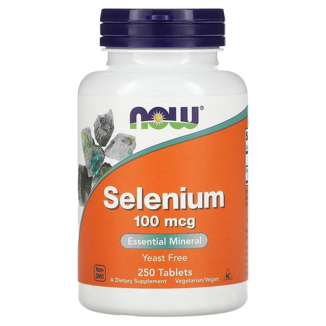 NOW Foods, seleeni, 100 mcg, 250 tablettia on Productcaster.