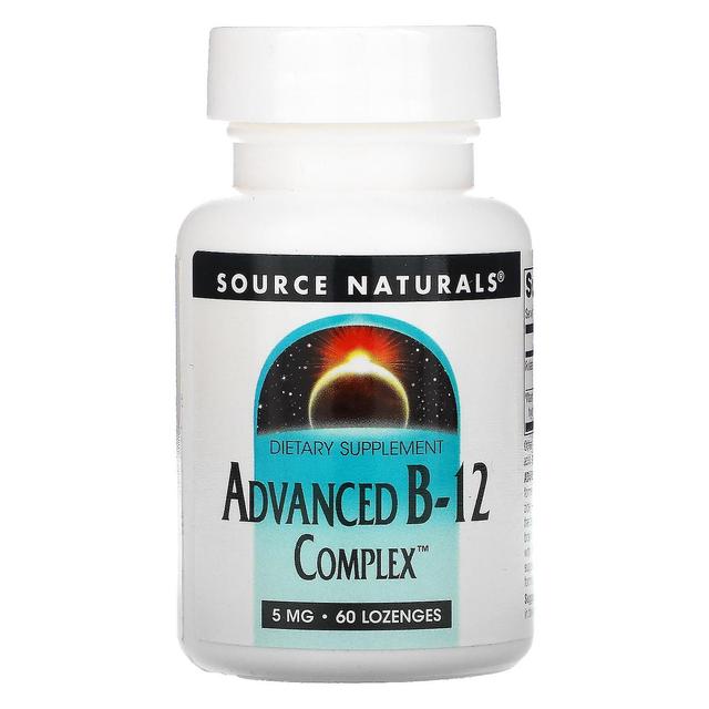 Source Naturals, Advanced B-12 Complex, 5 mg, 60 pastilles on Productcaster.