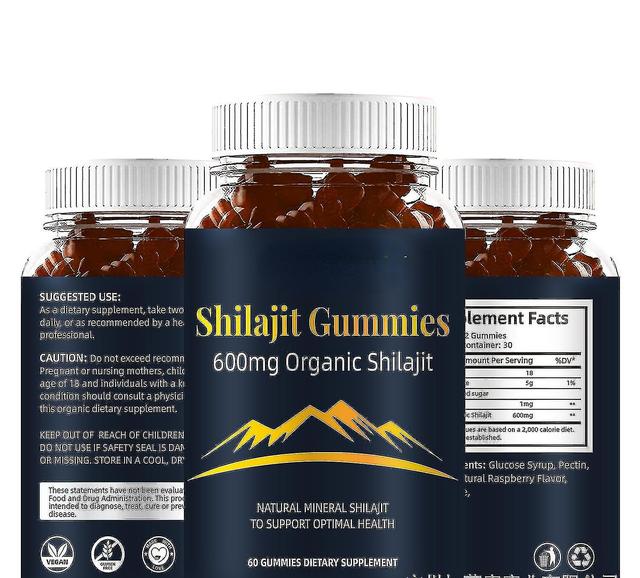 Shilajit Gummies 600mg, Shilajit Himalayan Gummies för män kvinnor, shilajit hartstillskott, energi, immunförsvar och fokus 1PCS on Productcaster.