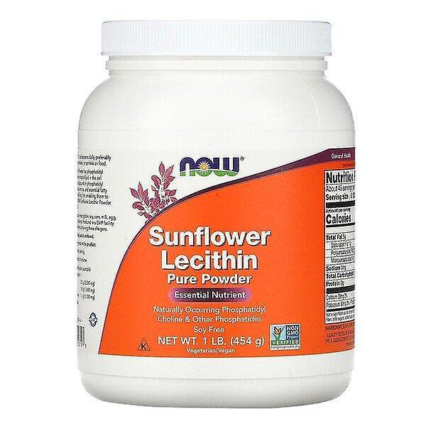 NOW Foods Jetzt Lebensmittel, Sonnenblumen-Lecithin, Reines Pulver, 1 Lb (454 g) on Productcaster.