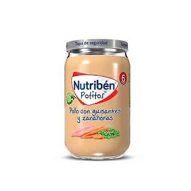 Nutriben Nutribén chicken with peas and carrot baby food pouch 235g on Productcaster.