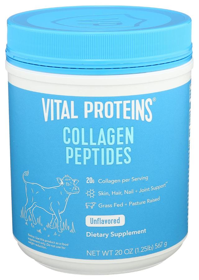 Vital Proteins Proteínas vitais, peptídeos de colágeno não inflamados, 20 onças on Productcaster.