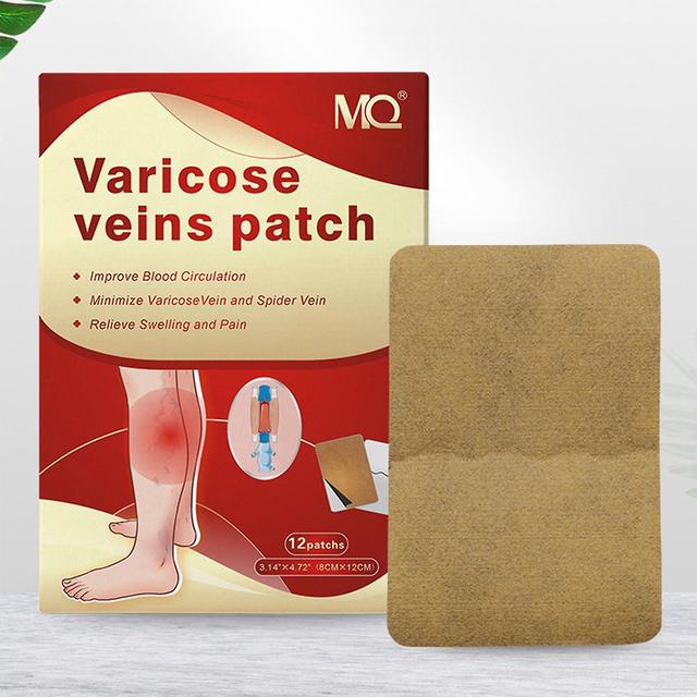 Luckitem 12pcs Varicose Vein Massage Plaster Body Care Supplies Improve Health Relief Phlebitis Angiitis Leg on Productcaster.