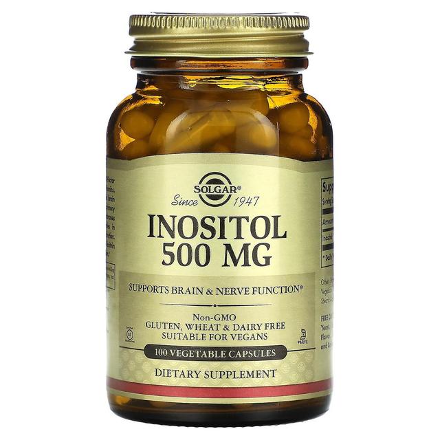 Solgar, Inositol, 500 mg, 100 Vegetabilske Kapsler on Productcaster.