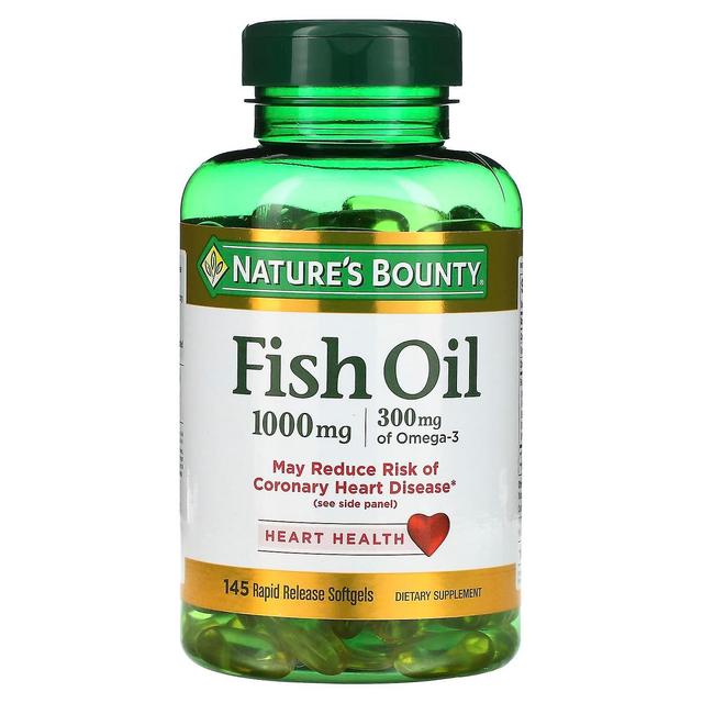 Natures Bounty Nature's Bounty, Fish Oil, 1,000 mg, 145 Rapid Release Softgels on Productcaster.