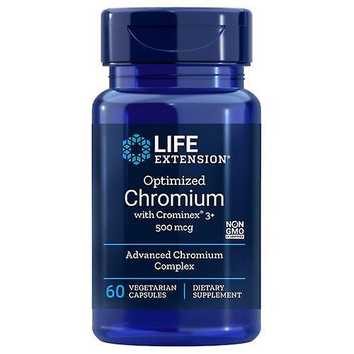 Life Extension Optimized Chromium with Crominex 3+,500 mcg ,60 vcaps (Pack of 2) on Productcaster.