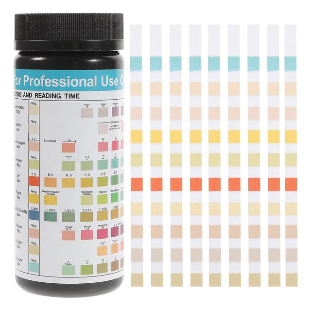 100Pcs pH Test Strips Professional 10-in-1 Urine Test Strips Medical Ketone Urine Test Strips As Shown 12.70X5.00X5.00CM on Productcaster.