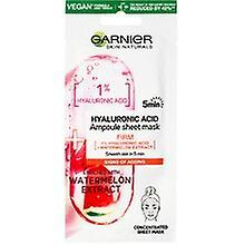 GARNIER - Skin Naturals Hyaluronic Acid Ampoule Sheet Mask - Strength of ampoules in a textile mask on Productcaster.