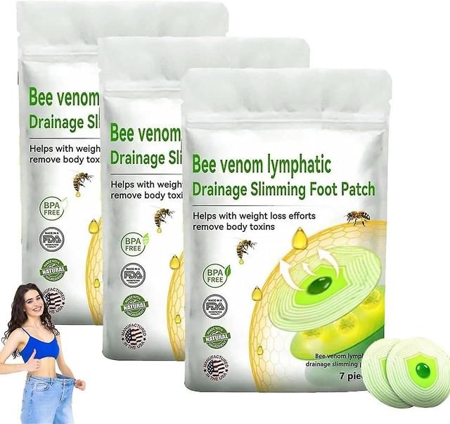 Bee Venom Lymphatic Drainge Slimming Foot Patches 21pcs on Productcaster.