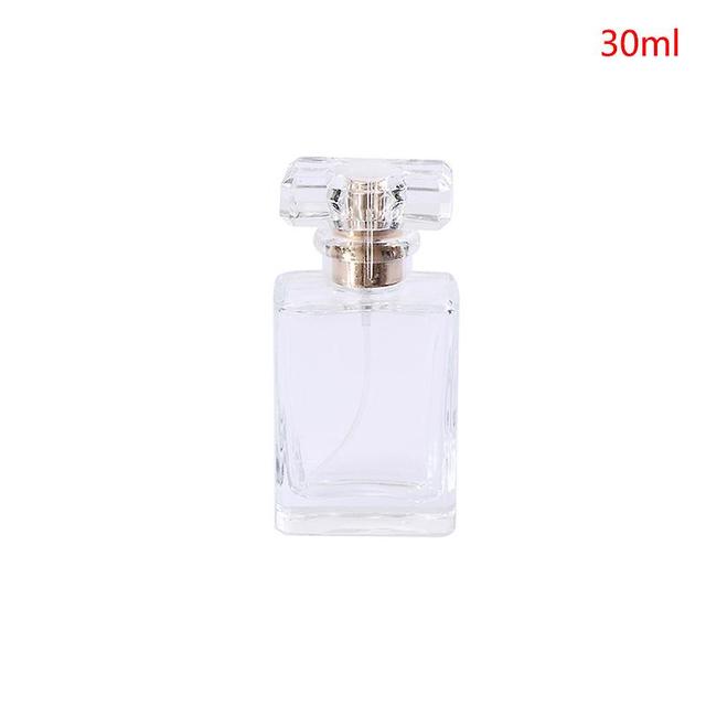 Unbrand Thick Glass Refillable Perfume Bottle Sprayer Pump Perfume Bottles Container White 30ml on Productcaster.