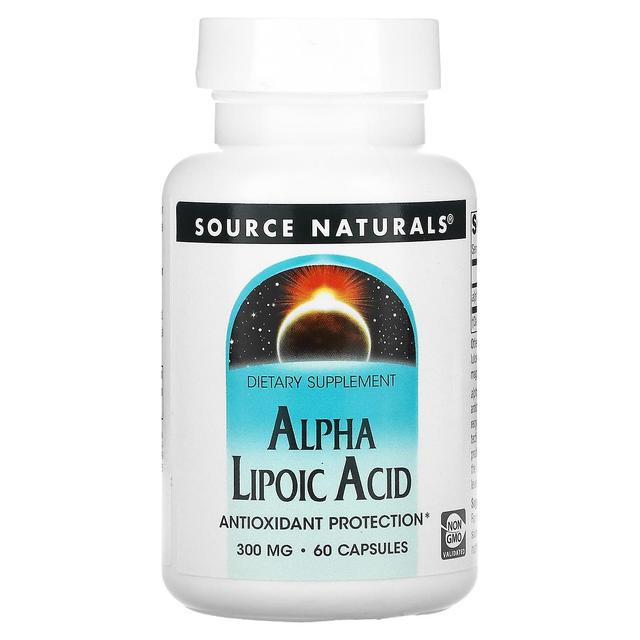 Source Naturals Kilde Naturals, Alpha Lipoic Acid, 300 mg, 60 kapsler on Productcaster.