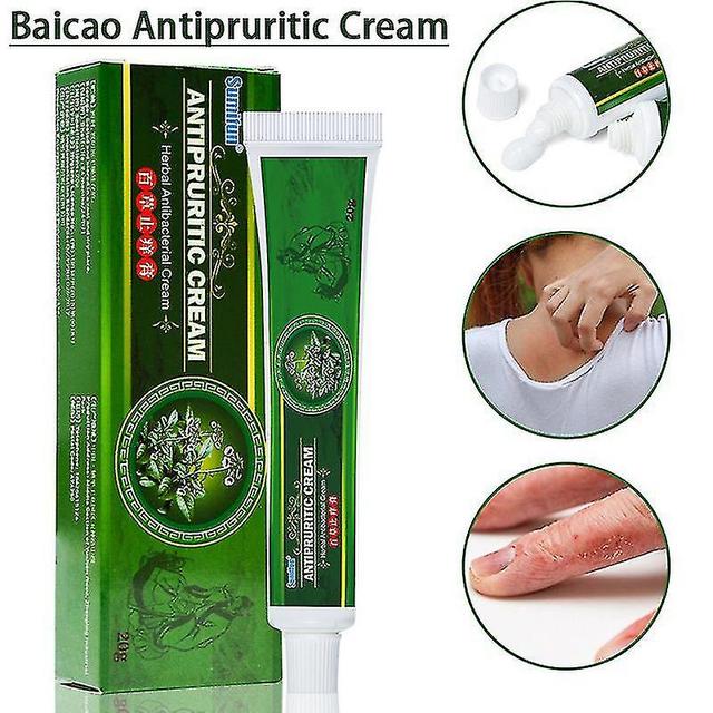 Ederfun 20g Anti-itching Herbal Ointment Eczema Tinea Hand & Thlete's Foot Treatment Cream External Use Cool on Productcaster.