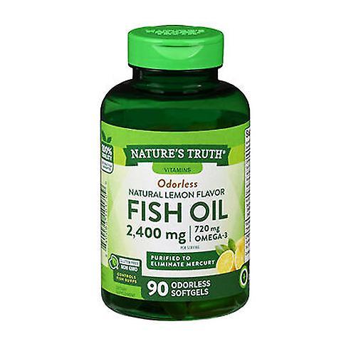 Sundance Nature's Truth Odorless Fish Oil Omega-3 Softgels,2400 Mg ,90 Caps (Pack of 1) on Productcaster.