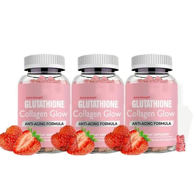 Glutathion-Kollagen-Glow-Gummis für dunkle Flecken, Kollagen-Glutathion-Whitening-Gummis 3PCS on Productcaster.