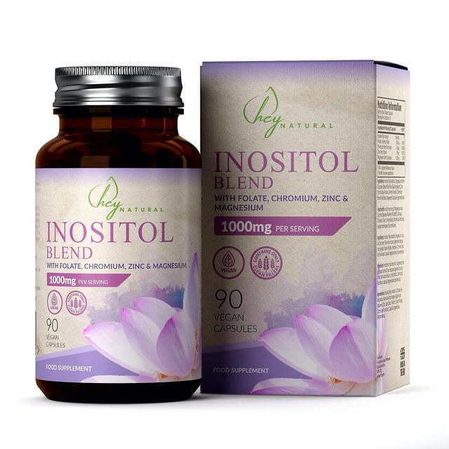 Hey Natural Inositol Blend 90 Kapsler 3 Bottles (270 Capsules) on Productcaster.