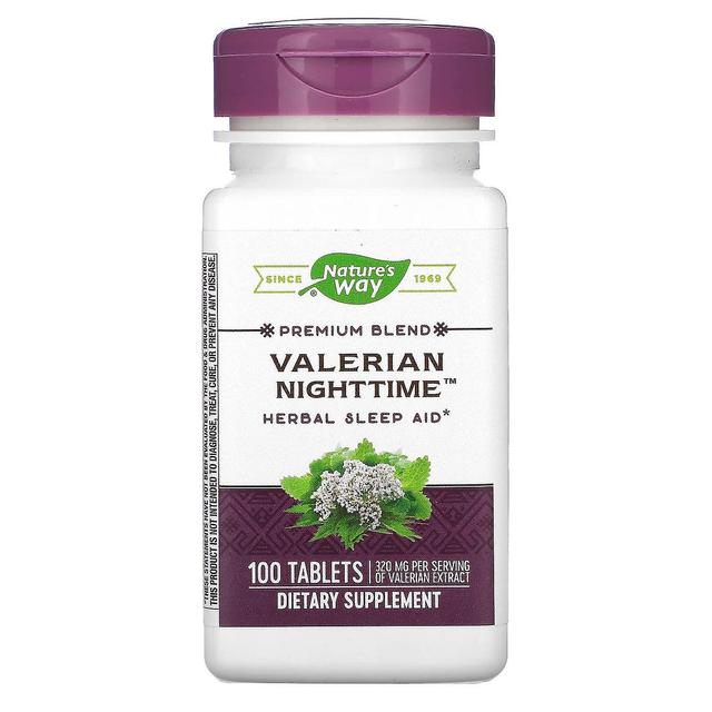 Nature's Way, Valerian Nighttime, 100 tablettia on Productcaster.