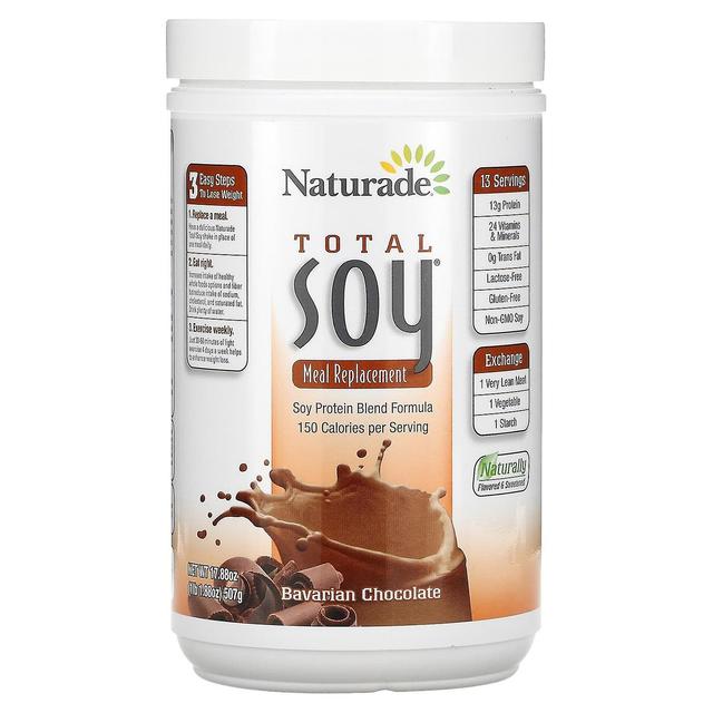 Naturade, Total soja, Måltidserstatning, Bayersk chokolade, 507 g on Productcaster.